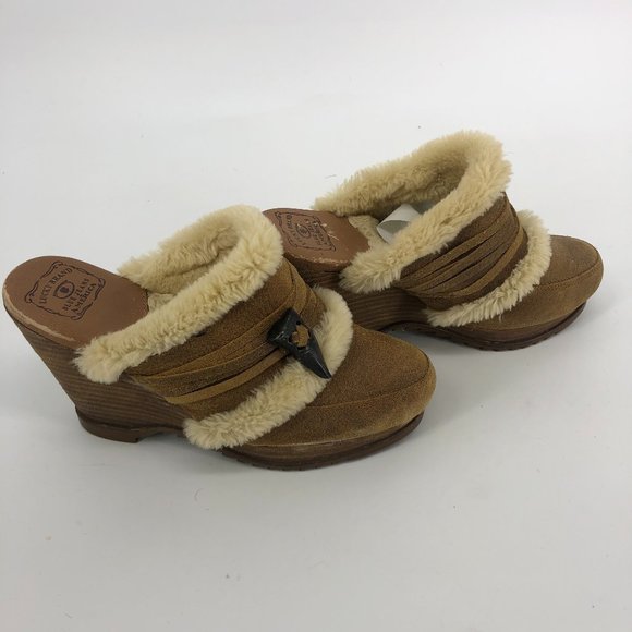 No size tag - Lucky Brand Fur Lined Clog mules - Picture 2 of 8